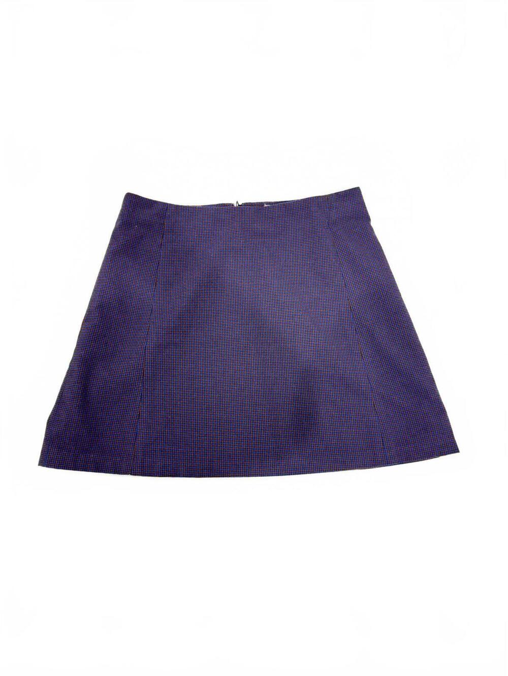 Aritzia Sunday Best Blue Tartan Plaid Mini Skirt Size 6 Fall Preppy Y2K